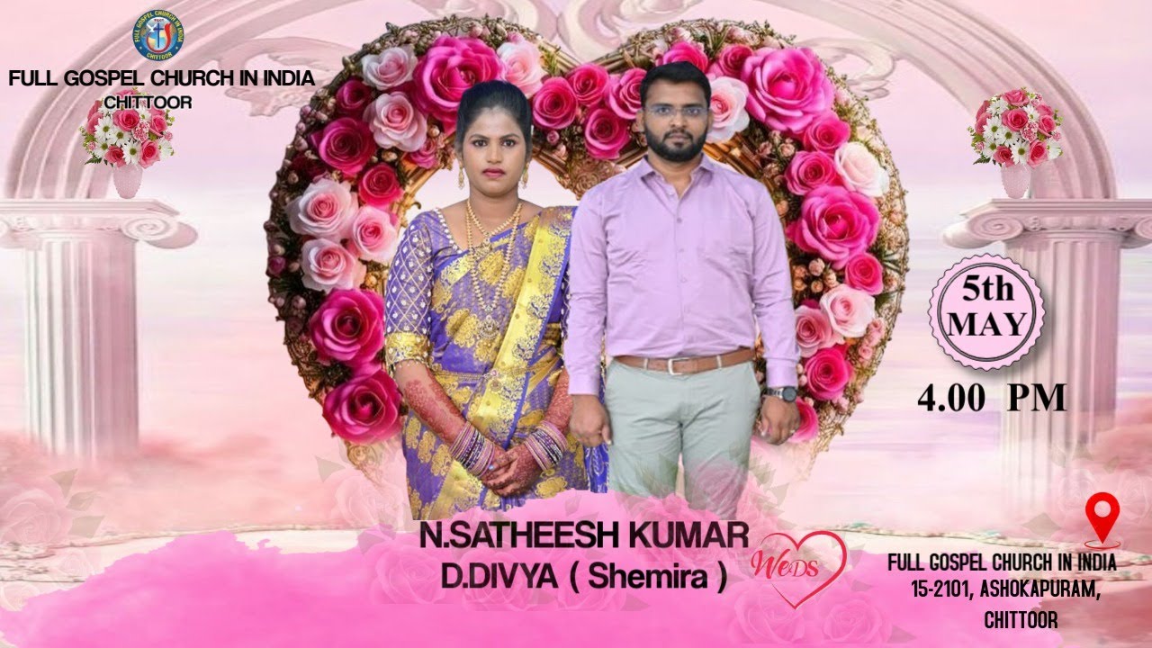 Satheesh WEDS  Divya||  05-05-2025  || FGCI MINISTRY || 