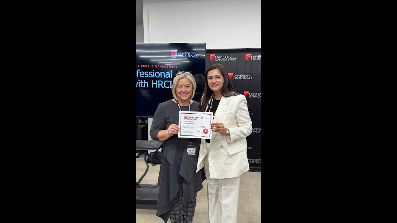 UCW welcomed the Human Resource Certification Institute to Vancouver House Campus