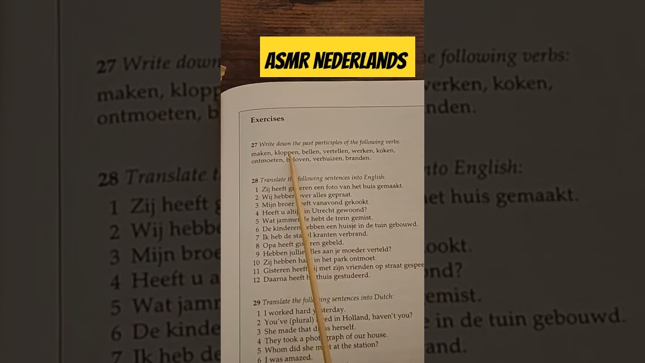 Een man uit Wales leert nederlands ASMR NL  
