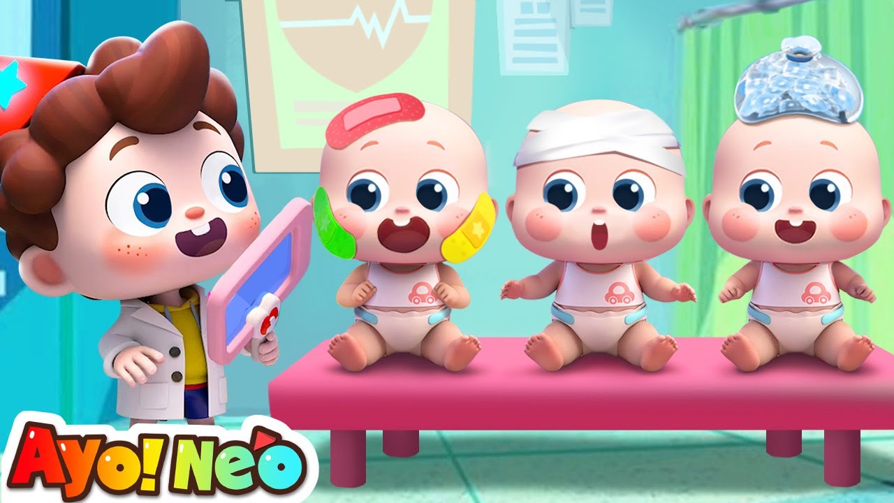 Sepuluh Bayi ke Dokter🩺 | Ten in the bed | Lagu Anak-anak | Ayo！Neo | Yes！Neo Bahasa Indonesia