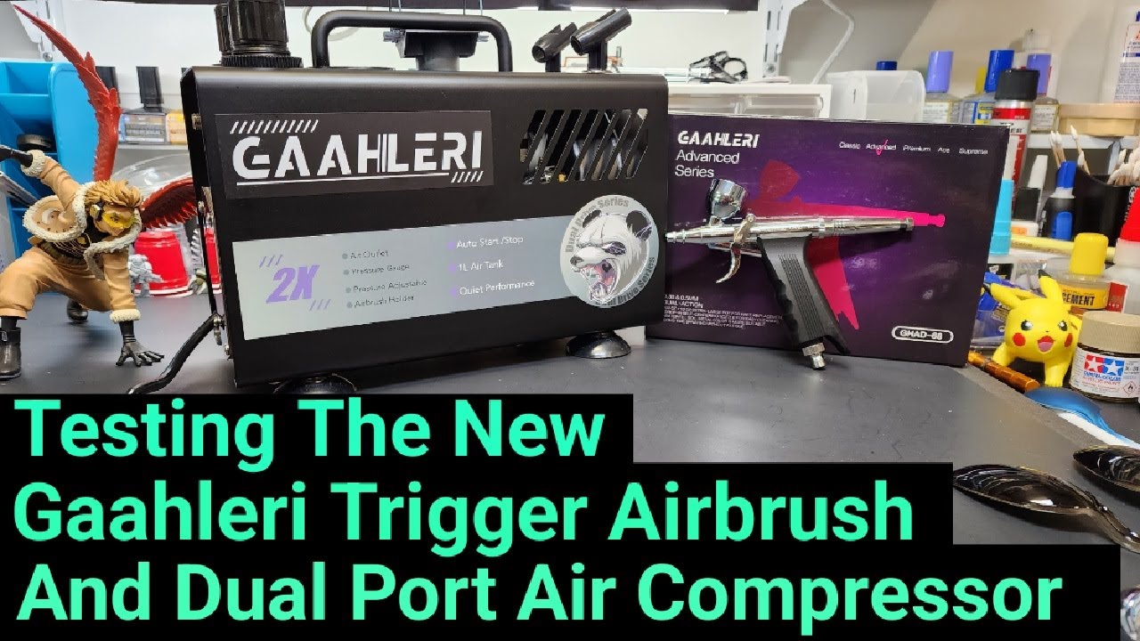 Testing The Gaahleri Dual Port Compressor And Trigger Airbrush