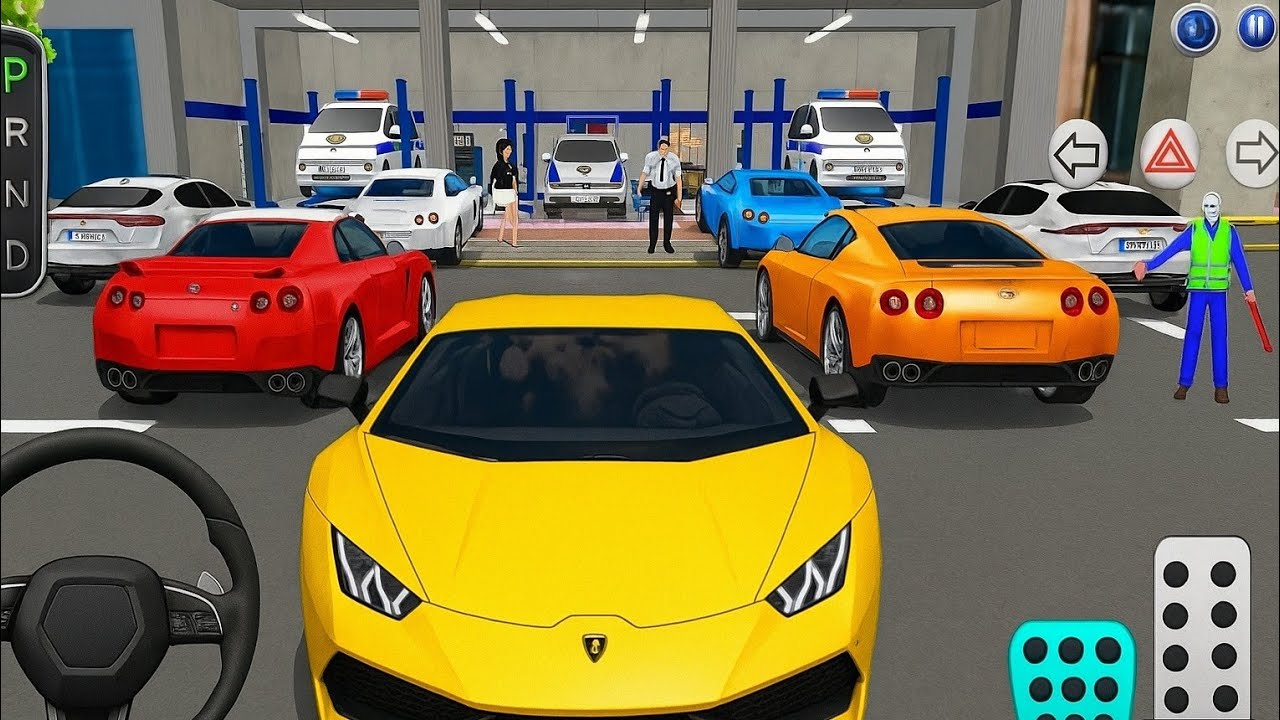 🚗 Real Car Parking Lamborghini Challenge | Ultimate Driving Game 2025 | Police Garage Gameplay