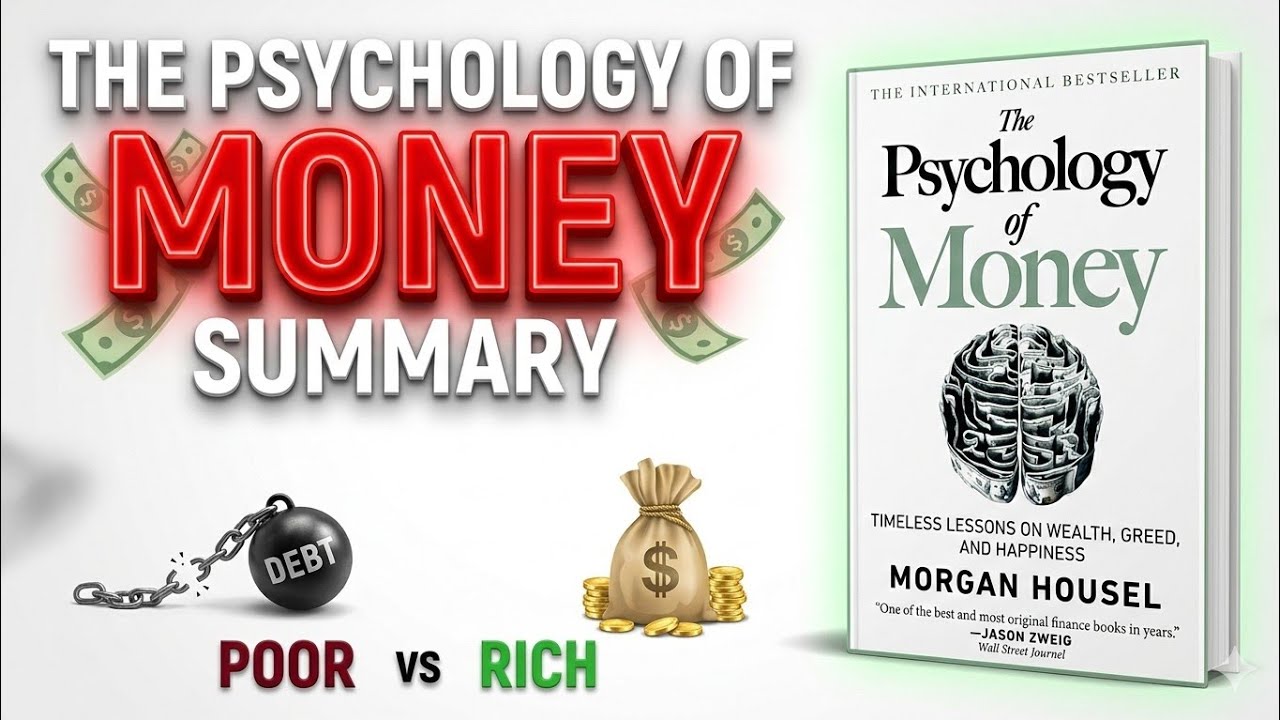 The Psychology of Money Summary in Hindi | 10 Powerful Lessons by Morgan Housel