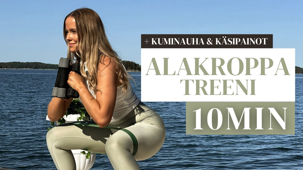 10min jalka- pakaratreeni / treeni alakropalle, mukana käsipainot + kumppari