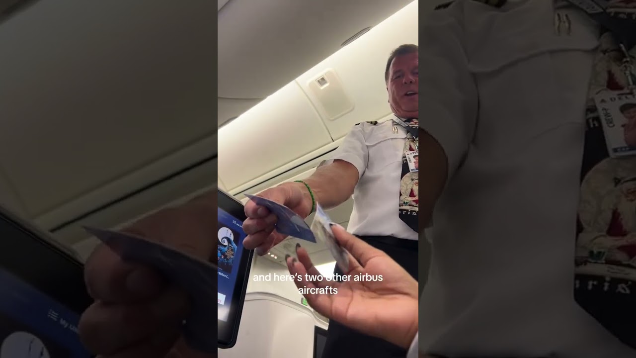 Это ваш знак, чтобы попросить у вашего следующего пилота Delta обменяться карточками #delta #delt...