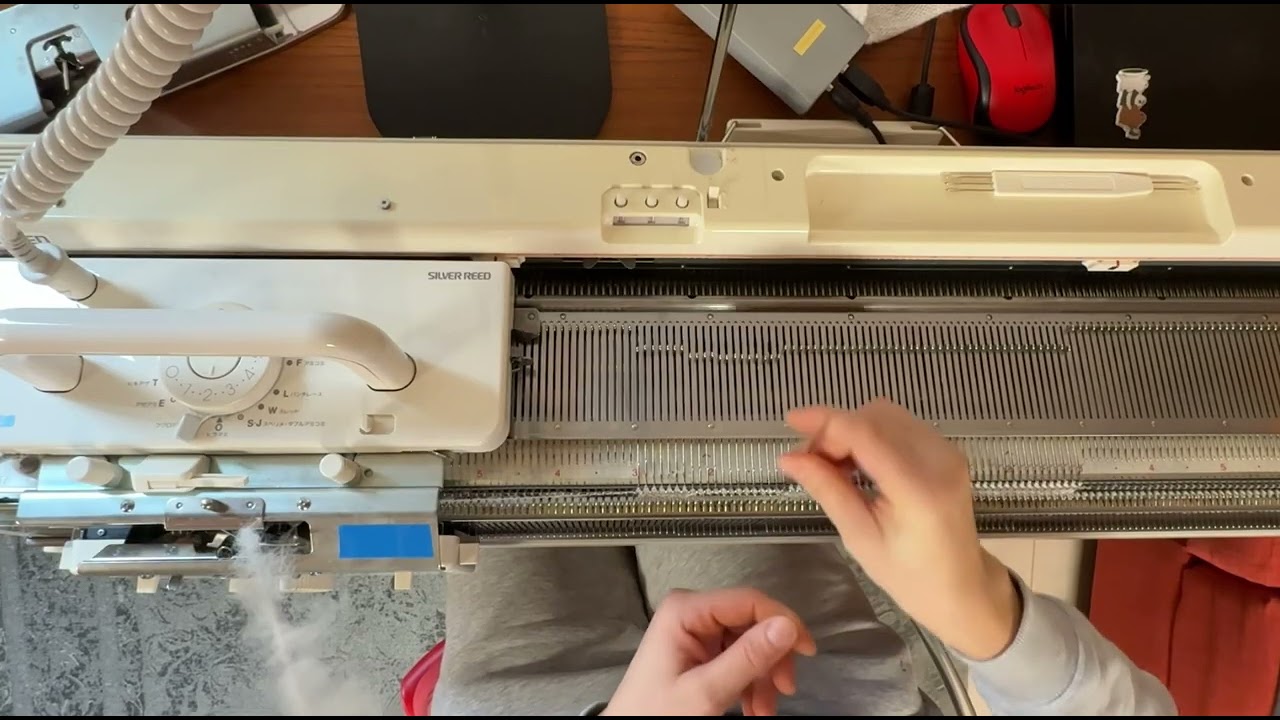 ✅ Вязание. Серия 1 | Пробник палантина на Silver Reed 840 | Круговой подгиб, аккуратные края, ошибки