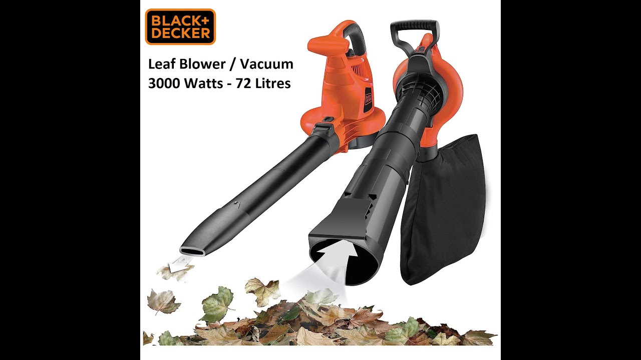 Black & Decker Leaf Blower / Vacuum 2-in-1 Heavy Duty 3000 Watts GW3031BP - 23Sep2023