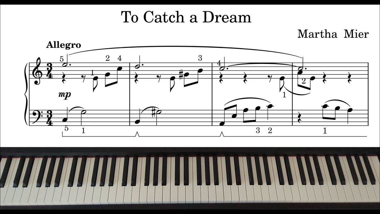 To Catch a Dream - Martha Mier | Piano with Sheet Music
