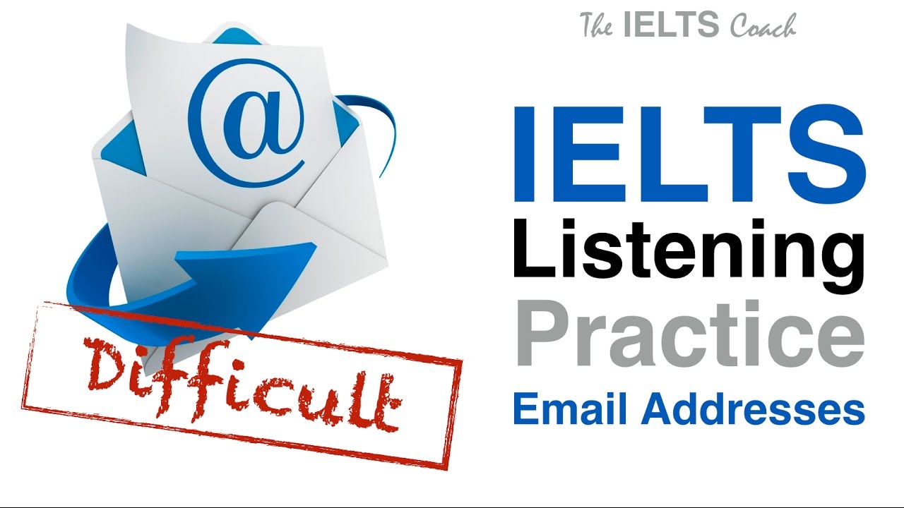 Практика аудирования IELTS &mdash; адреса электронной почты