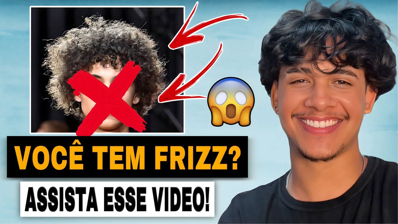 Cabelo cacheado com frizz | o que fazer | Cabelo ondulado | Cabelo masculino