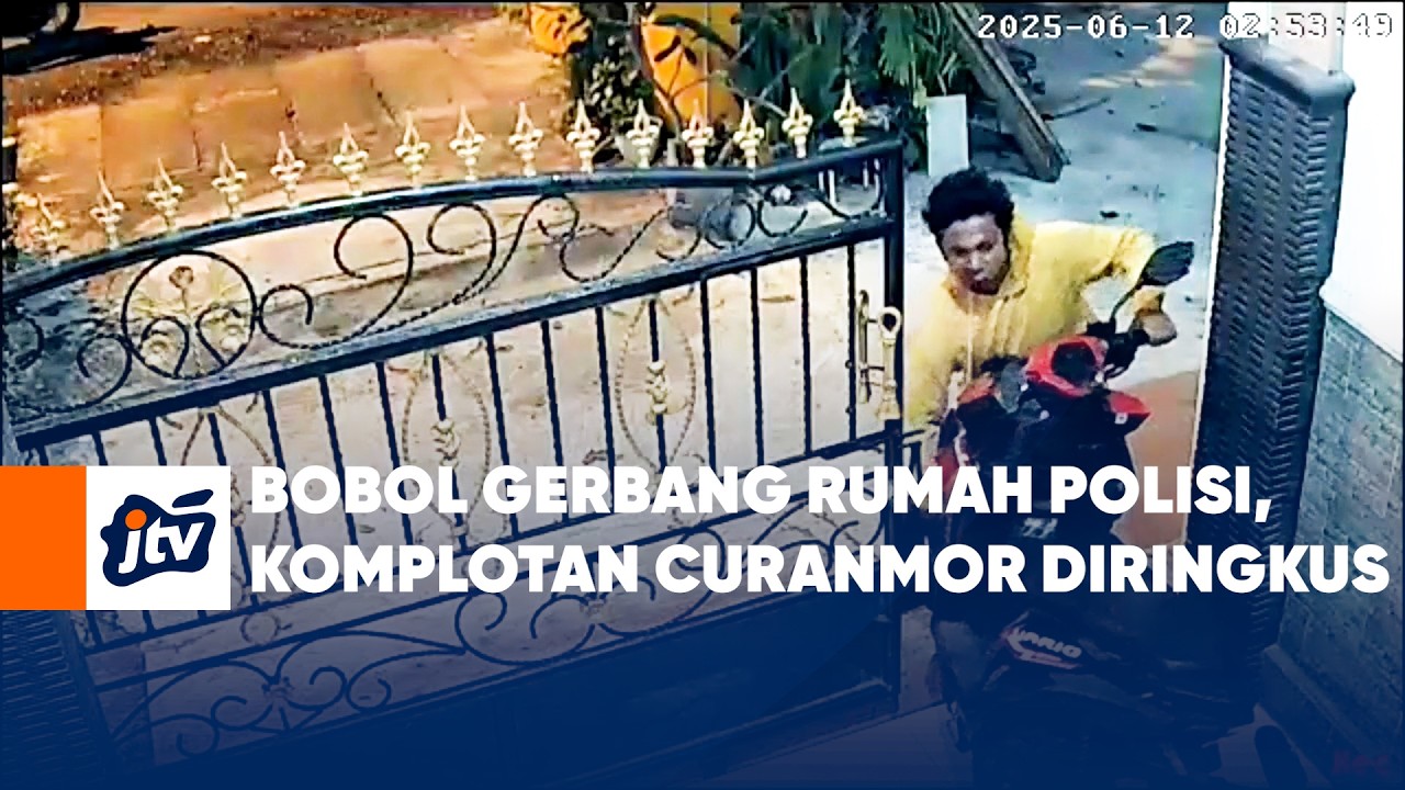 Bobol Gerbang Rumah Polisi, Komplotan Curanmor Diringkus