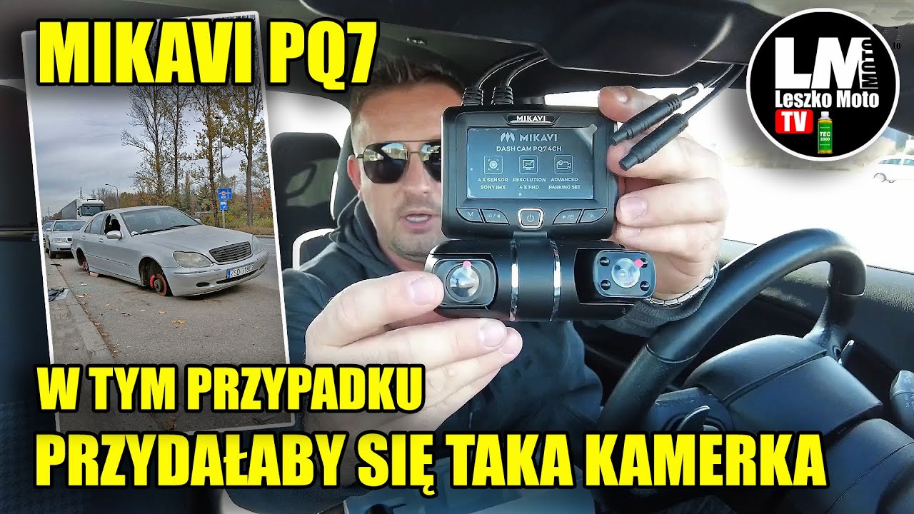 TEST kamerki MIKAVI PQ7 i lusterko MIKAVI PQ5
