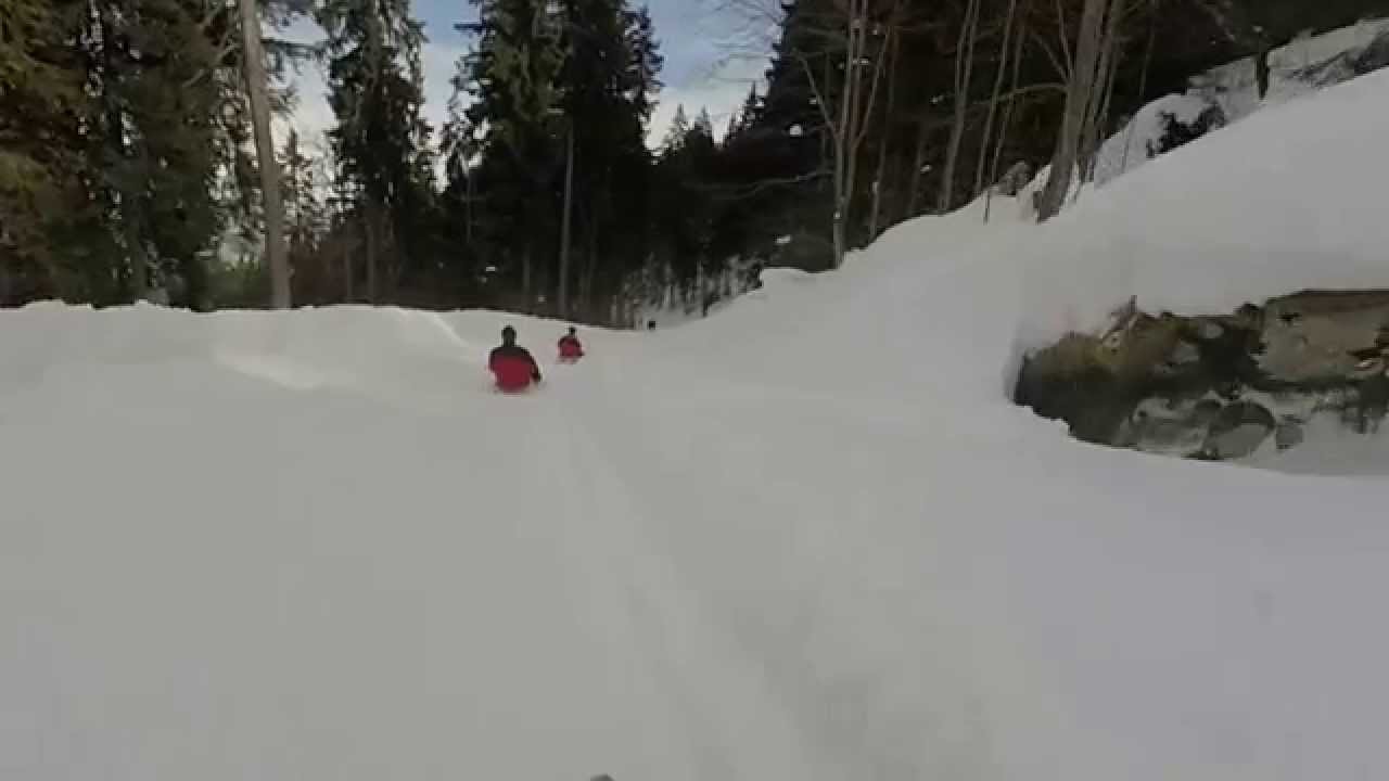 Mit dem Rodel von der Kala Alm nach Schneeberg