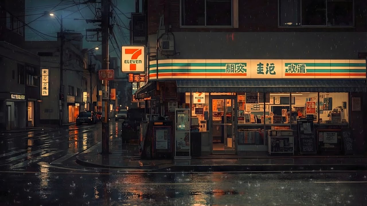 Tokyo After Midnight 🌙 Calm Lofi with Gentle Rain for Deep Sleep