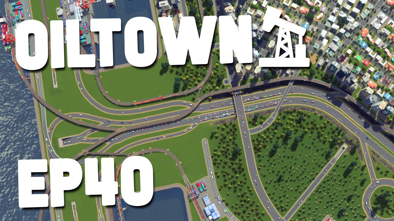 HUGE TRAFFIC BETWEEN COUNTRIES - Cities Skylines OilTown #40