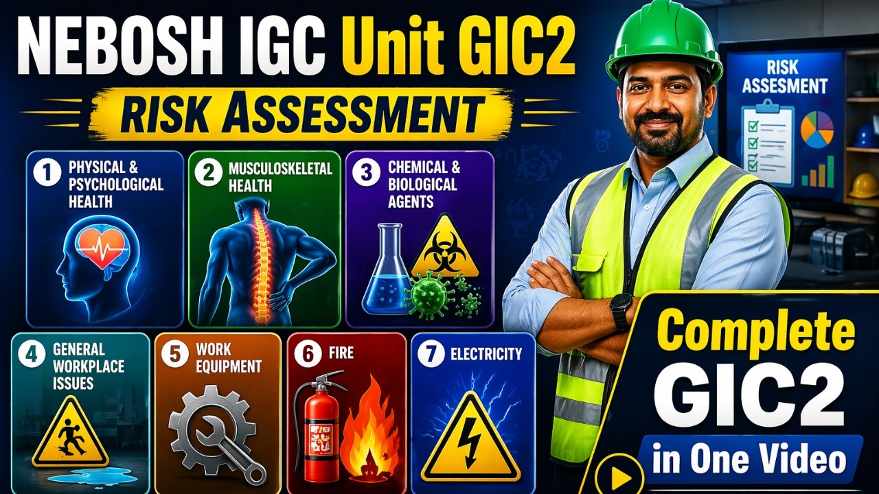 NEBOSH IGC Unit GIC2 Risk Assessment Explained | Complete Guide for Beginners | NEBOSH 2026