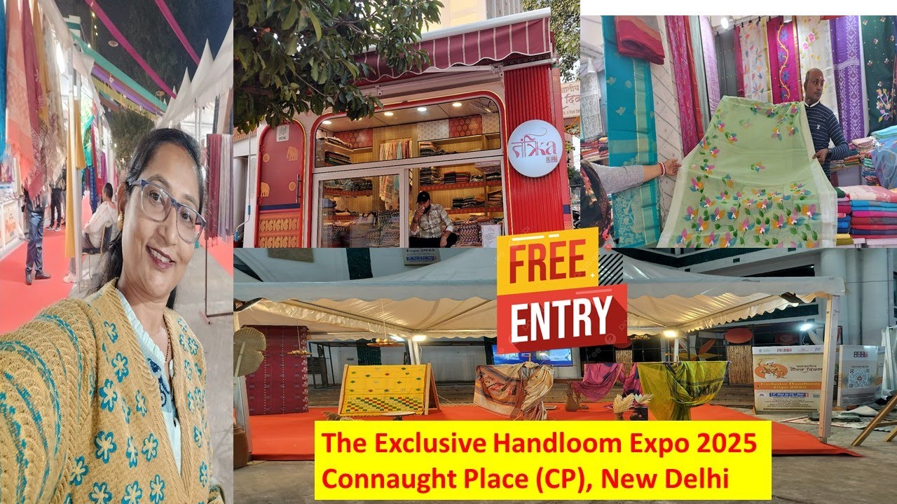 The Exclusive Handloom Expo 2025 Connaught Place(CP), New Delhi@PrasadNitu #shopping #delhi #short