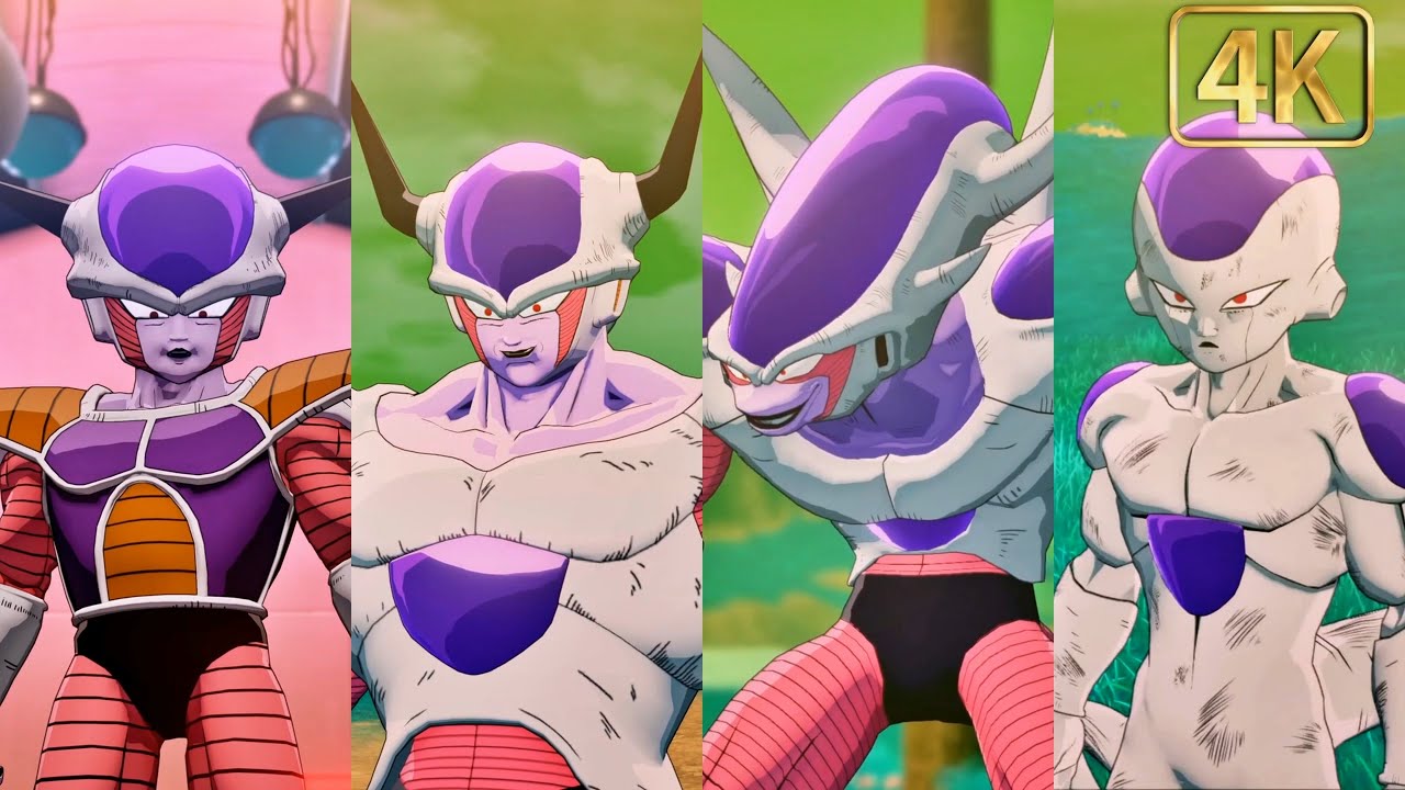 DRAGON BALL Z KAKAROT Gameplay - Frieza Transformations 4K 60FPS