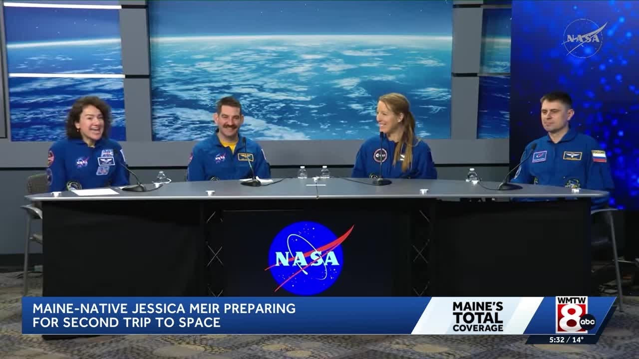 Maine astronaut and entire Crew-12 address public ahead of next month's scheduled launch