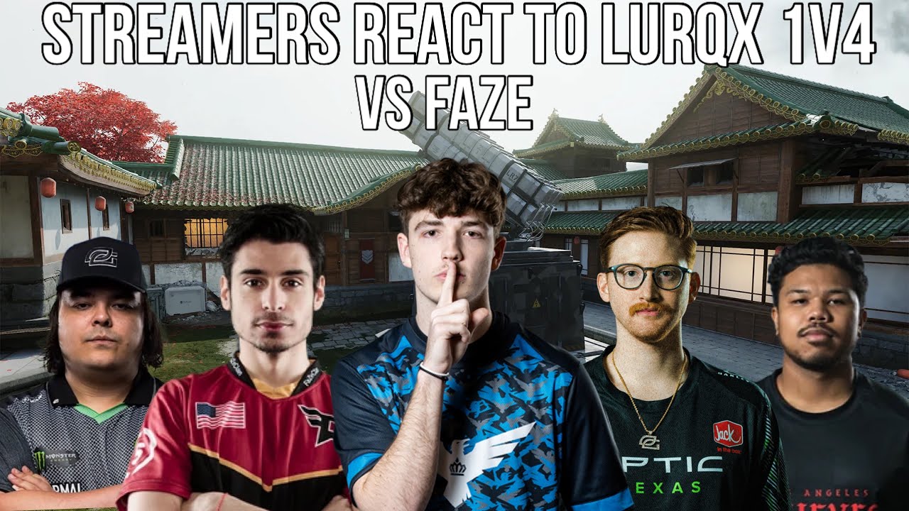 ВСЕ РЕАКЦИИ НА БЕЗУМНЫЙ ВЫСТУПЛЕНИЕ LURQX 1 НА 4 ПРОТИВ FAZE 🤯