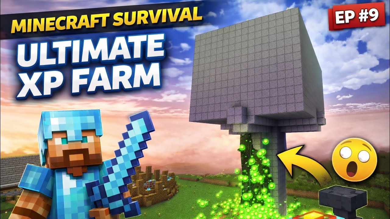 Minecraft Survival Episode 9 — Ultimate XP Farm Bana Li 😱⚡