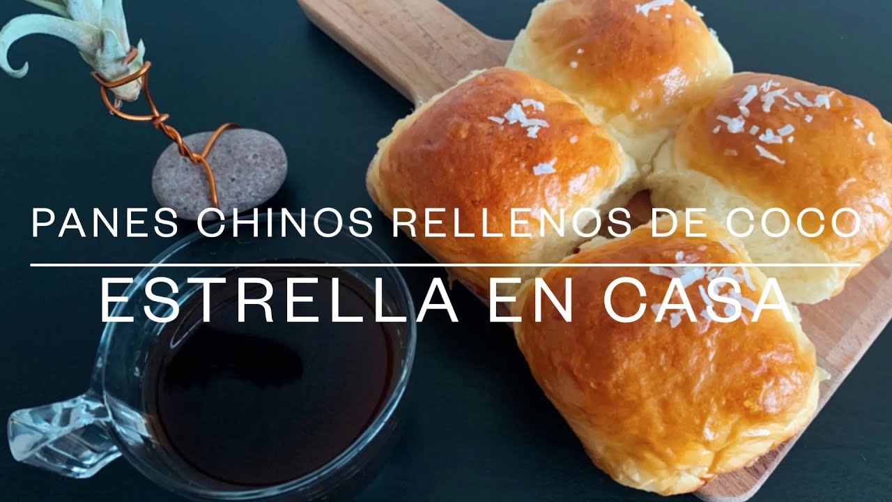 Panes chinos rellenos de coco