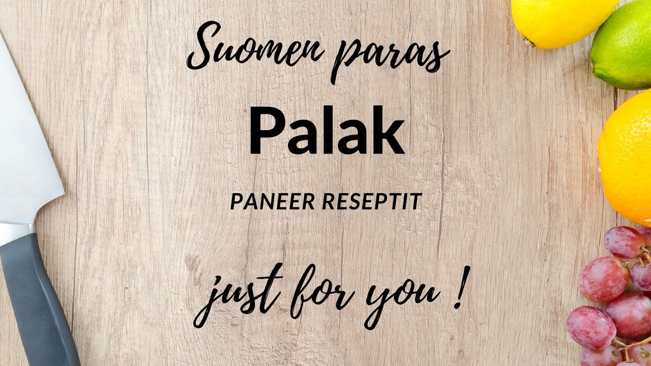 Suomen paras palak paneer