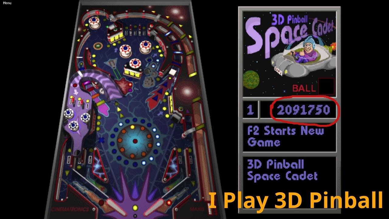 i am playing 3D Pinball