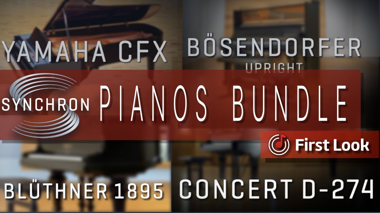 Synchron Pianos Bundle | Yamaha CFX - Steinway Model D - Blüthner - Bosendorfer Upright | First Look