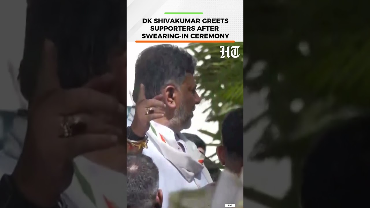 DK Shivakumar Receives Warm Welcome From Supporters After Oath Ceremony | HT India