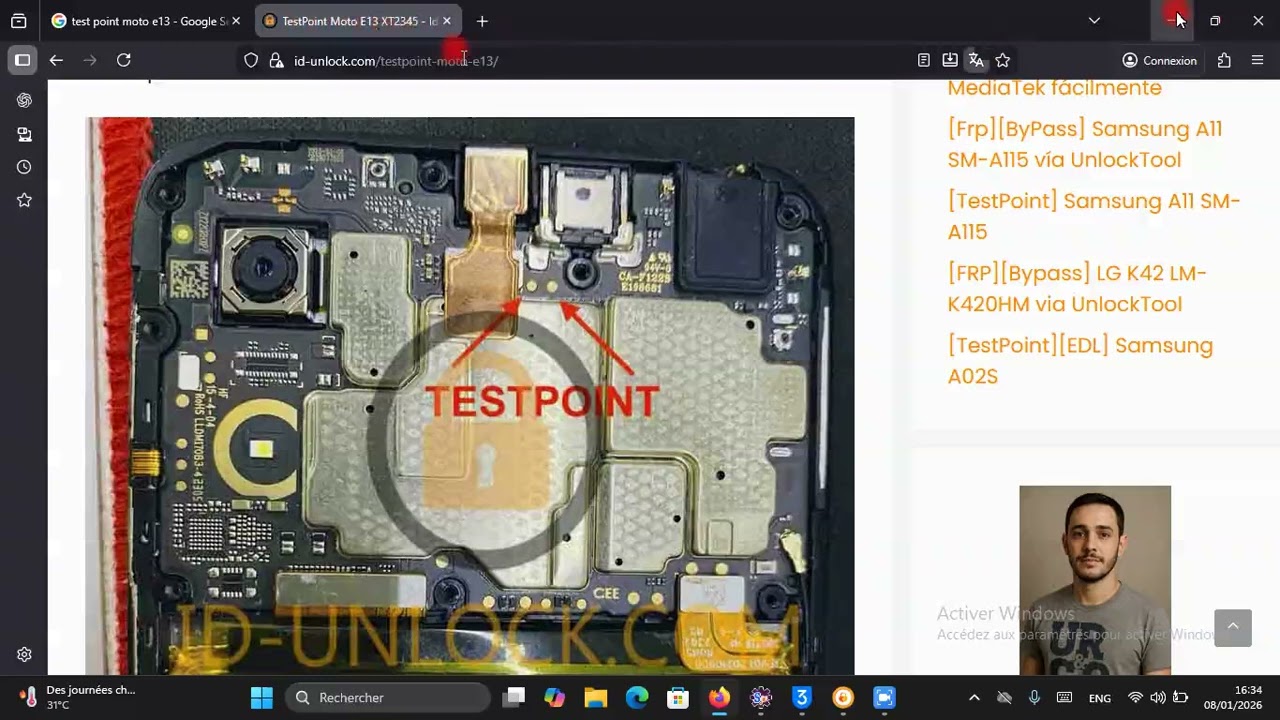 FRP BYPASS MOTO e13  Test point Via Unlock Tool Service Mali