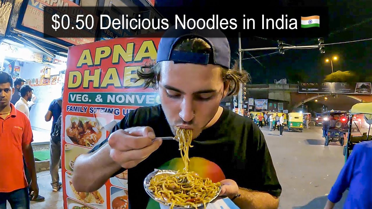 $0.50 Delicious Street Noodles in India 🇮🇳