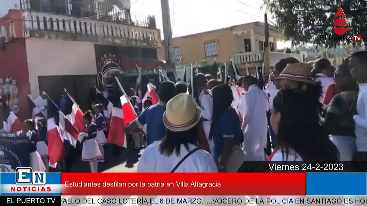 EN VIVO. Gran marcha estudiantil por la patria en Villa Altagracia