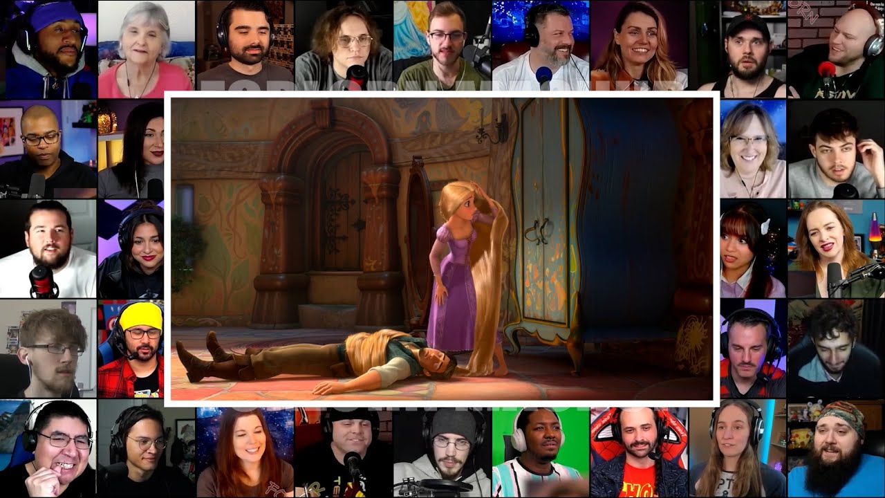 Flynn Rider meets Rapunzel for the First Time | Tangled : 2010 | Reaction Mashup