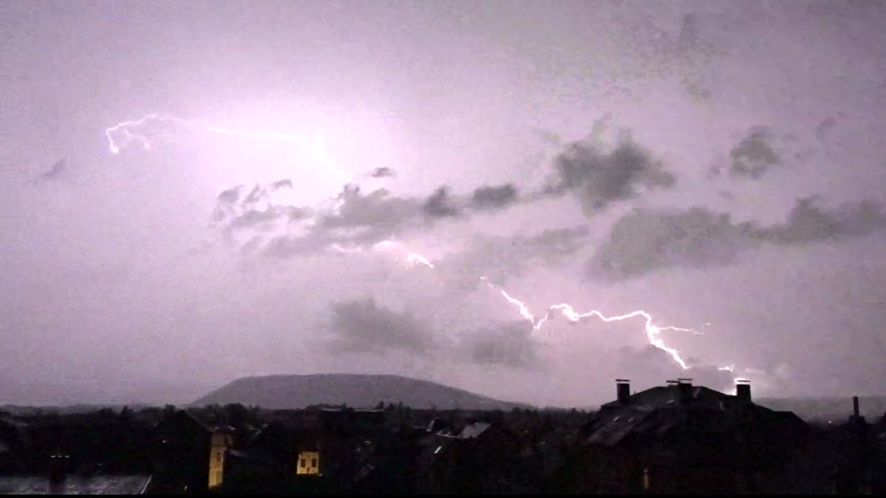 Entferntes Gewitter von Sonneberg (Thüringen) aus vom 20 auf den 21.06.2023 Video 2 😊⛈️