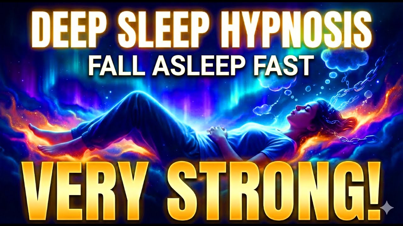 Deep Sleep Hypnosis 🌙 (Very Strong!!) Instantly Fall Asleep & Let Go of Thoughts