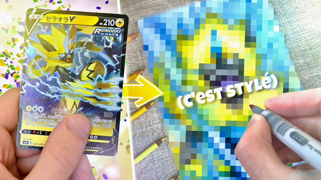Je redessine une carte pokemon ! (Fanart)