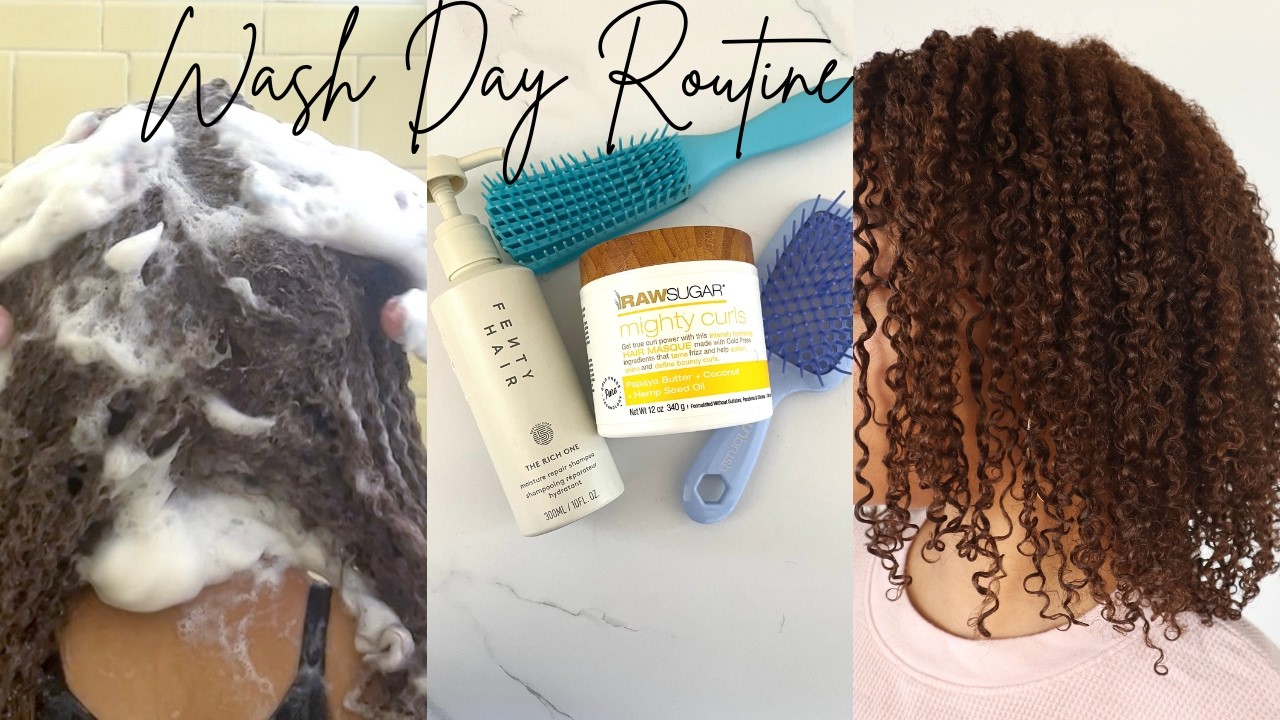 NEW Natural Hair Wash Day Routine For Moisture and Growth