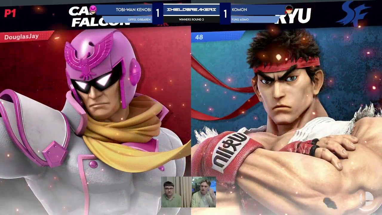 Shieldbreakers Weekly 132 - Komon (Ryu) Vs. Tobi-Wan Kenobi (Greninja, Captain Falcon) - SSBU
