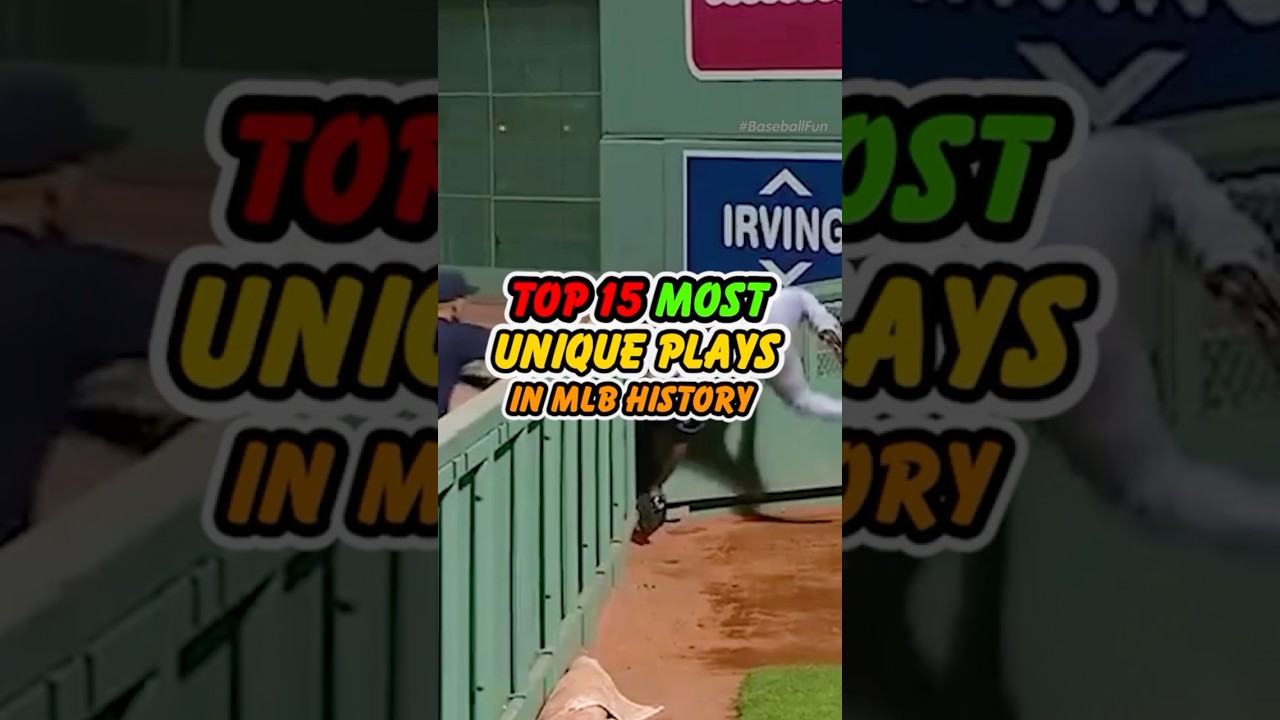 Top 15 Most Unique Plays in MLB history #baseballfun #MLB #baseball
