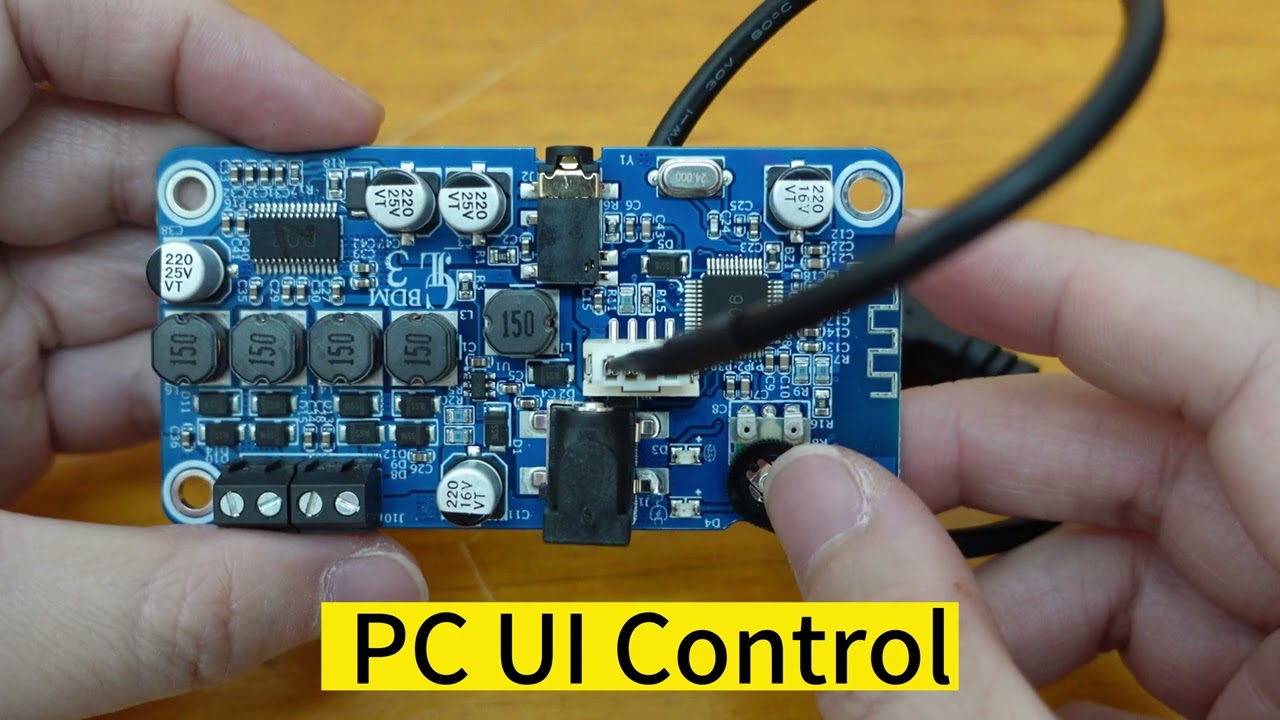 Stereo 25W Bluetooth Audio Amplifier Supporting PC UI Control EQ/DRC/Bass Enhancement/Delay - BDM3