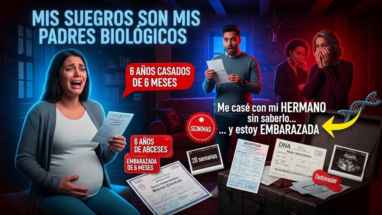 Descubrí que mis suegros son mis PADRES biológicos. Me casé con mi hermano y estoy embarazada