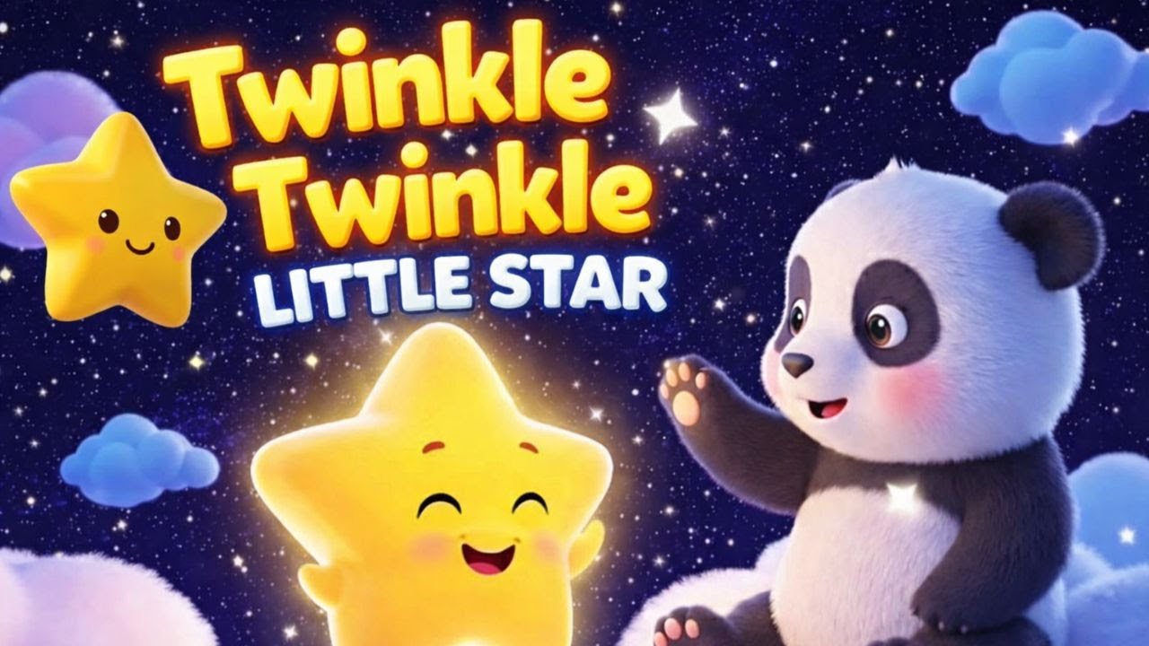 Twinkle Twinkle Little Star ⭐ | Lullaby Song for Kids | Bedtime Nursery Rhyme | HH Wonder Planet