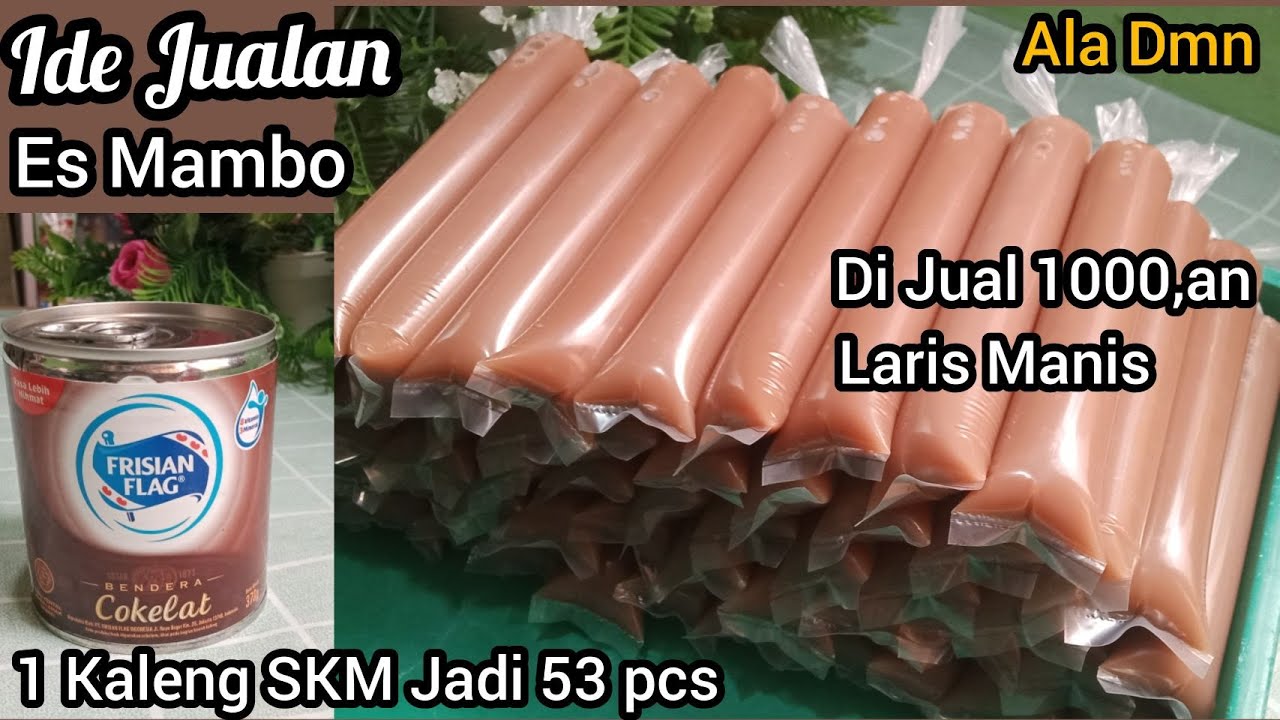 IDE JUALAN~MODAL 1 KALENG SKM COKLAT || RESEP ES MAMBO COKLAT @DapurMamaNinda