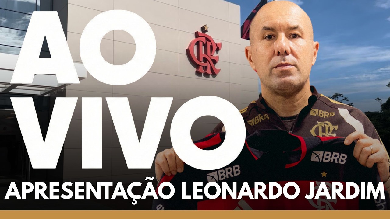 AO VIVO: APRESENTAÇÃO DE LEONARDO JARDIM AO VIVO NO FLAMENGO - ACOMPANHE A 1ª COLETIVA