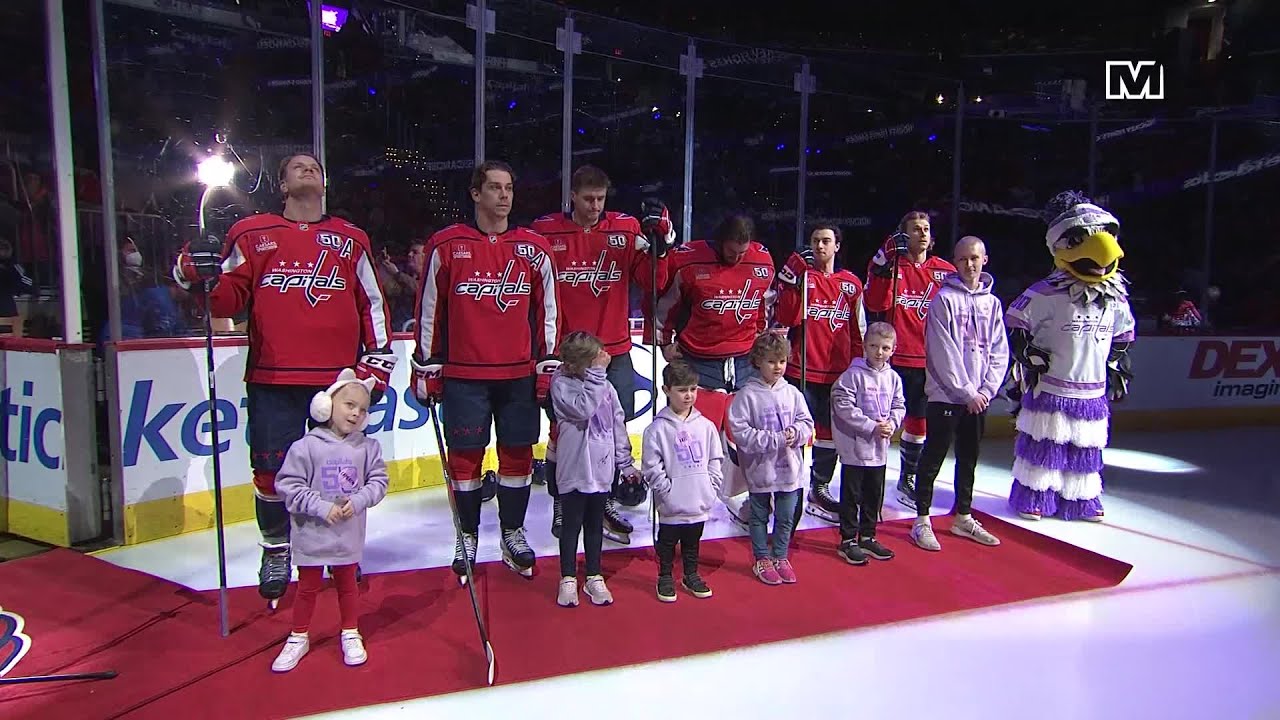 Capitals hold touching pregame ceremony on Hockey Fights Cancer night