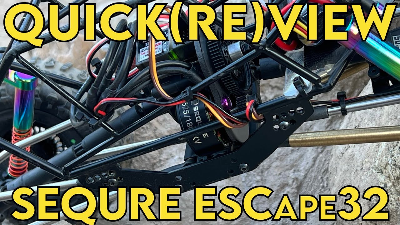 Crawler Canyon Quick(re)view: Sequre ESCape32 70A ESC + 3625 1800kv outrunner combo