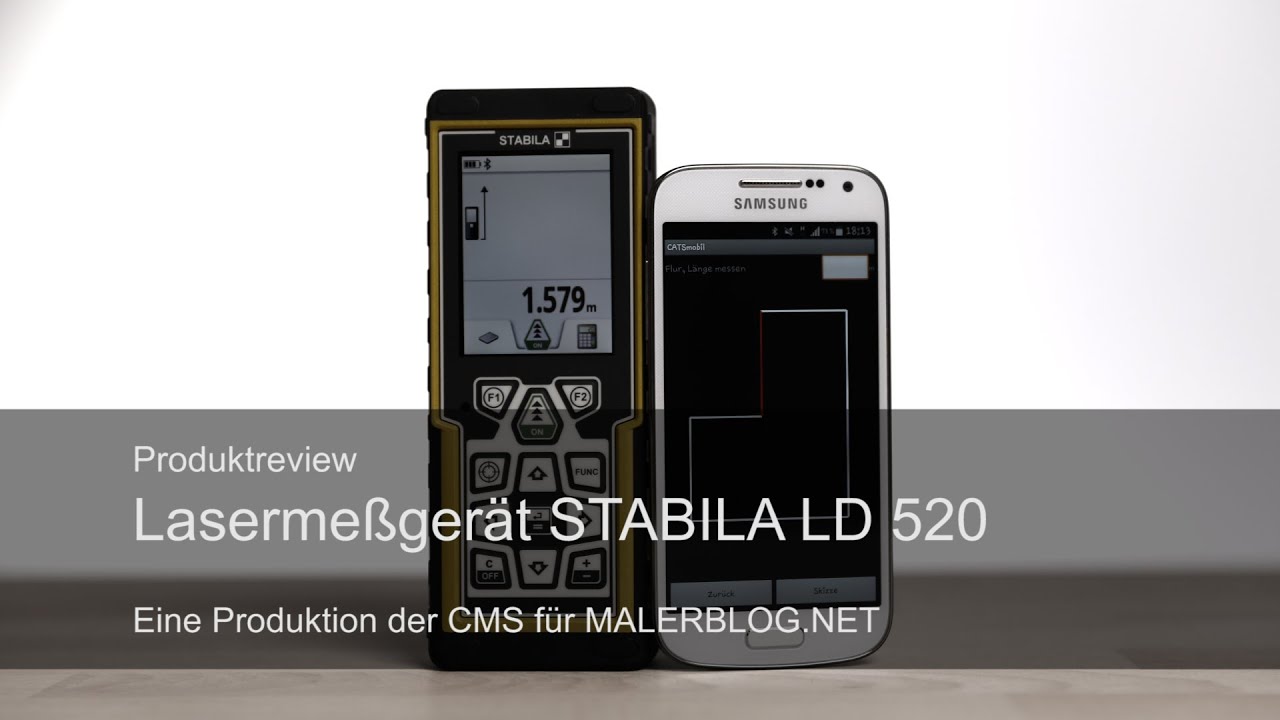 Review: STABILA Bluetooth-Lasermeßgerät LD 520 und CATSmobil 3D