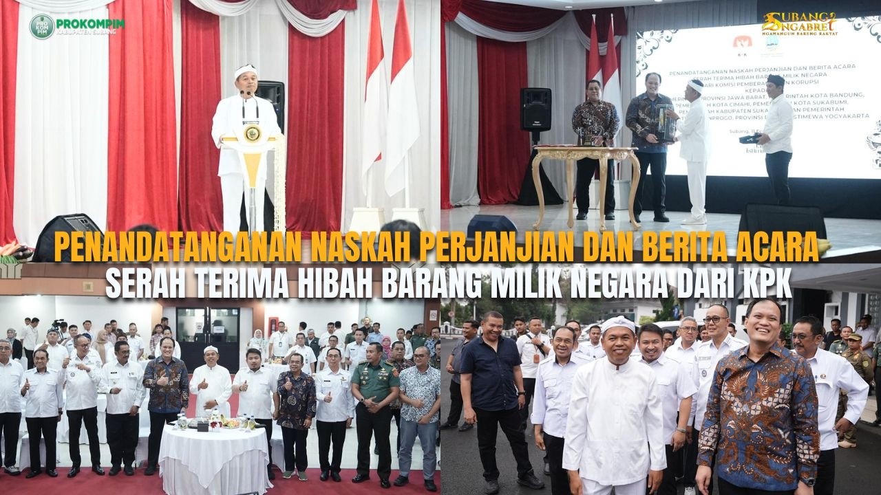 Subang Jadi Tuan Rumah Serah Terima Aset Rampasan KPK
