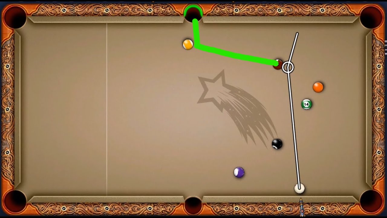 8 Ball Pool tiro carambola y doble banda bola 8